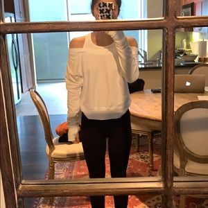 Sunday sweatshirt with tank and slit sleeve